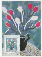 Maximum Card Czechoslovakia 1987 Tulips - Autres & Non Classés