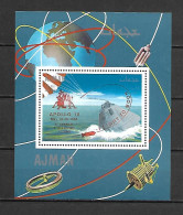 Ajman 1969 Space - Honouring The Apollo 9 Lunar Mission - Ovp APOLLO 10 MS MNH - Adschman