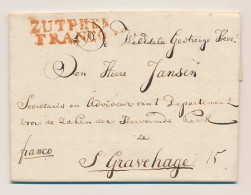 ZUTPHEN FRANCO - S Gravenhage 1823 - ...-1852 Vorläufer