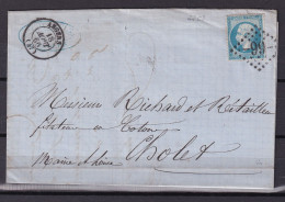 D 806 / NAPOLEON N° 22 SUR LETTRE - 1862 Napoléon III.