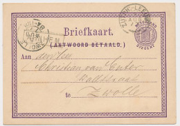 Trein Haltestempel Arnhem + Takjestempel 1877 - Storia Postale
