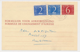 Verhuiskaart G. 27 Markelo - Amsterdam 1966 - Postwaardestukken