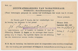 Briefkaart G. (DW) 88a-II Cat. Onbekend - Duinwaterleiding 1916 - Ganzsachen