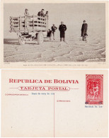 Bolivia Uyuni Salt Lake Old Picture Postal Stationery Card Ovpr Unused - Bolivie