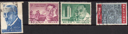 Belgique 1963 4 Timbres Oblitérés COB 1240, 1269, 1270, 1271 - Oblitérés