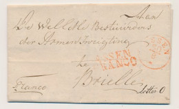 Veenhuizen - ASSEN FRANCO - Brielle 1843 - PEP Onbekend - ...-1852 Vorläufer