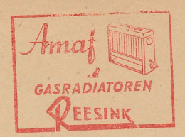 Meter Cover Netherlands 1957 Gas Radiator - Amsterdam - Ohne Zuordnung