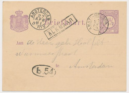 Trein Haltestempel Alkmaar 1881 - Briefe U. Dokumente