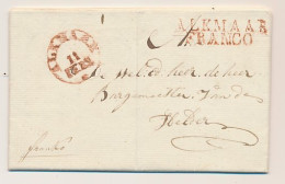Rijp - ALKMAAR FRANCO - Den Helder 1834 - ...-1852 Vorläufer