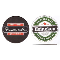 HEINEKEN BRAZIL BREWERY  BEER  MATS - COASTERS #015 Front And Verse - Sotto-boccale