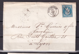 D 806 / NAPOLEON N° 22 SUR LETTRE - 1862 Napoléon III