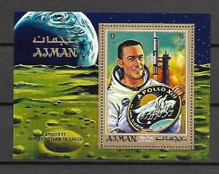 Ajman 1970 Space  - APOLLO 13 MS MNH - Asien