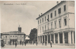 Cartolina  Montebelluna (Italia) Istituto Agrari E Municipio Sulla Piazza Garibaldi   Ed Pulini 4049 - Andere & Zonder Classificatie