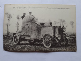 MILITARIA GUERRE EN BELGIQUE  VUE PRISE D'UNE AUTO MITRAILLEUSE - Heimat