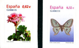 ESPAGNE 2009 - Faune Et Flore - Adhésifs - 2 V. - Schmetterlinge