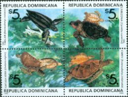 DOMINICANA 1996 - Tortues De Mer - 4 V. - Tartarughe