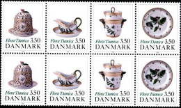 DANEMARK 1990 - La Porcelaine Danoise - 8 V. - Unused Stamps