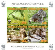 COTE D'IVOIRE 2005 - W.W.F.-Lutra Maculicollis-reprint-1 BF Collectif ND - Ongebruikt