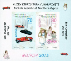 CHYPRE TURC 2015 - Europa - Jouets D'enfants - BF Non Dentelé - Unused Stamps