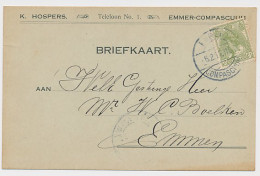 Firma Briefkaart Emmer Compascuum 1917 - Hospers - Sin Clasificación