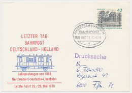 Trein Ovaalstempel Amsterdam - Mannheim 1979 - Non Classificati