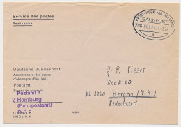 Trein Ovaalstempel Rodby- Hoek Van Holland 1974 - Unclassified