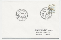 Cover / Postmark Norway 1992 Whale - Rose - Otros & Sin Clasificación