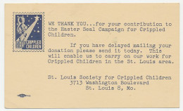 Postal Stationery USA 1947 - Privately Printed Easter Seal Campaign For Crippled Children - Autres & Non Classés