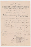 Nota Middelburg 1888 - Magazijn Van Manufacturen - Bedden Etc. - Holanda