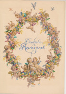 Telegram Germany 1931 - Schmuckblatt Telegramme Angels - Cherubs - Amor - Cupid - Fruit Wreath - Other & Unclassified