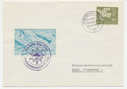 Cover / Postmark / Label Germany 1962 Alps Rocket Flight - Red Cross - Edelweiss - Sterrenkunde