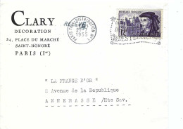 FRANCE Ca.1955: LSC De Paris à Annemasse (Hte Savoie) - Covers & Documents