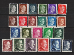 Adolf Hitler 1-80 Pfennig + 1-5 Mark **  (0337) - Unused Stamps