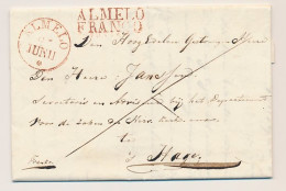 Ootmarsum - ALMELO FRANCO - S Gravenhage 1829 - Lakzegel - ...-1852 Préphilatélie