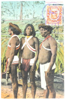 C. P. A. : PANAMA : Puerto Pinnas (Pinas), 3 Indios,  Stamp In 1912 - Panamá