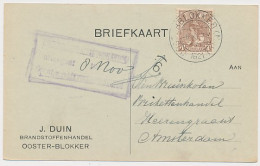 Firma Briefkaart Oosterblokker 1921 - Brandstoffenhandel - Non Classés