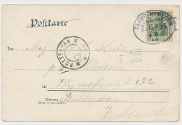 Trein Ovaalstempel Cleve - Nymegen 1905 - Non Classés