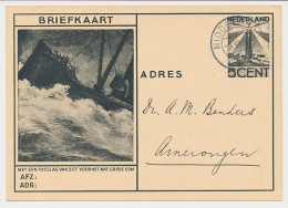 Briefkaart G. 234 Middelburg - Amerongen 1934 - Interi Postali