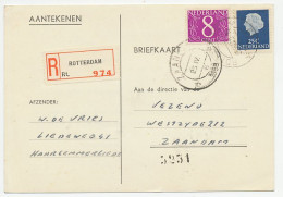 Em. Juliana Aangetekend Rotterdam - Zaandam 1958 - Zonder Classificatie