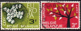 Belgique 1961 Europa COB1193 à 1194 - Oblitérés