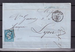 D 806 / NAPOLEON N° 22 SUR LETTRE - 1862 Napoléon III