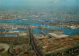 72895218 Hamburg Fliegeraufnahme Koehlbrandbruecke Und Hafen Hamburg - Sonstige & Ohne Zuordnung