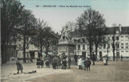 BRUXELLES : Place Du Marché Aux Grains. Carte Très Bon état. - Brüssel (Stadt)