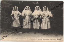 CPA [79] Deux-Sèvres > Kermesse De Chef Boutonne 15 Septembre 1912 - Sablaises Vendeuses De Programmes - 4 Jeunes Femmes - Chef Boutonne