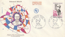 ///   FRANCE ///    PREMIER JOUR ---  FDC  ---  Edouard Belin - 1970-1979