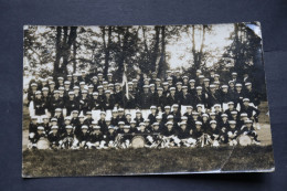 Carte Photo L'harmonie Musicale Vers 1920 Enfants Uniformes - Oud (voor 1900)