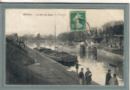 CPA (88) EPINAL - Mots Clés: Canal Des Vosges, Chemin De Halage, écluse, Péniche, Port, Quai - 1909 - Epinal