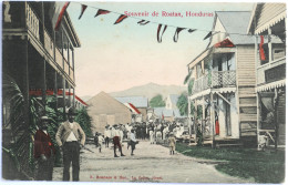 C. P. A. : HONDURAS : Souvenir De ROATAN: Calle, In 1910 - Honduras