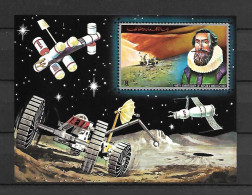 Ajman 1972 Space - Johannes Kepler IMPERFORATE MS #1 MNH - Adschman