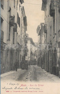 CARTOLINA  AOSTA  - AOSTE - RUE DE TILLIER - ANIMATA , VIAGGIATA PRIMI 900 - A73 - Aosta